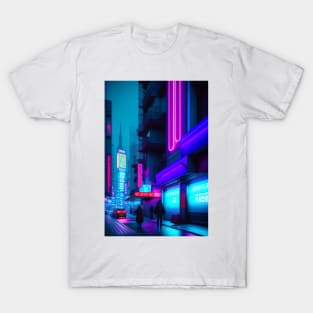 Neon Nightscape Tokyo T-Shirt